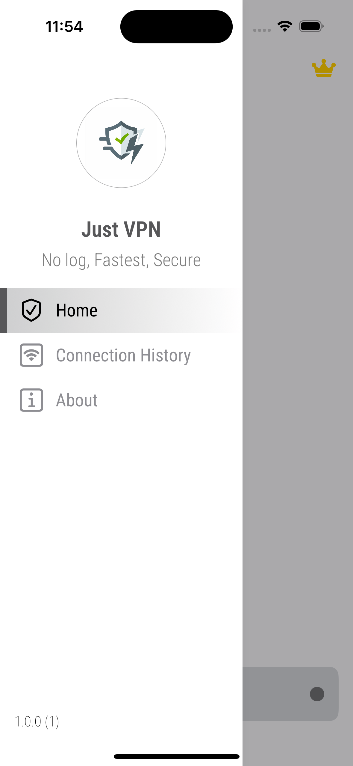 JustVPN Screenshot 2